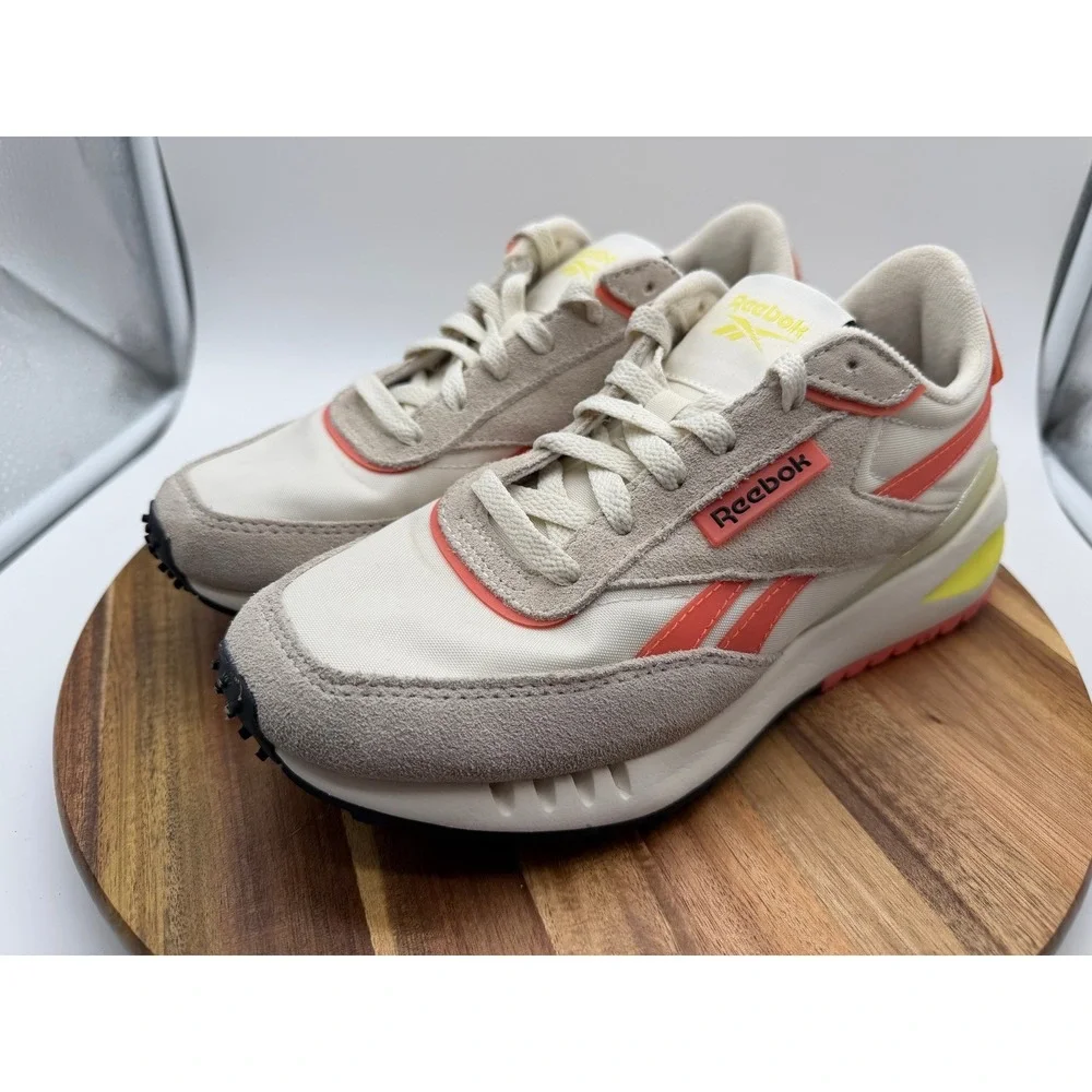 Reebok Women's Size 8 Classic Leather Legacy in the Chalk and Burnt Amber‎ 0202